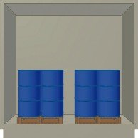 Container Grecatino 6/8 fusti